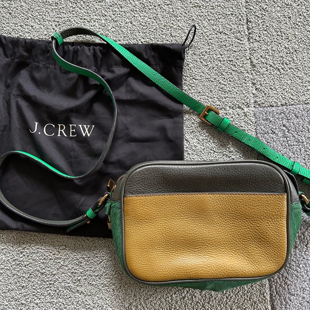 J. Crew Italian Leather Signet Crossbody bag